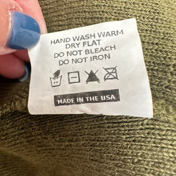 HUF Beanie Hat Men's Black Logo Patch Skate Board Box Cuffed Cap Street in Pesto - Picture 6 of 6